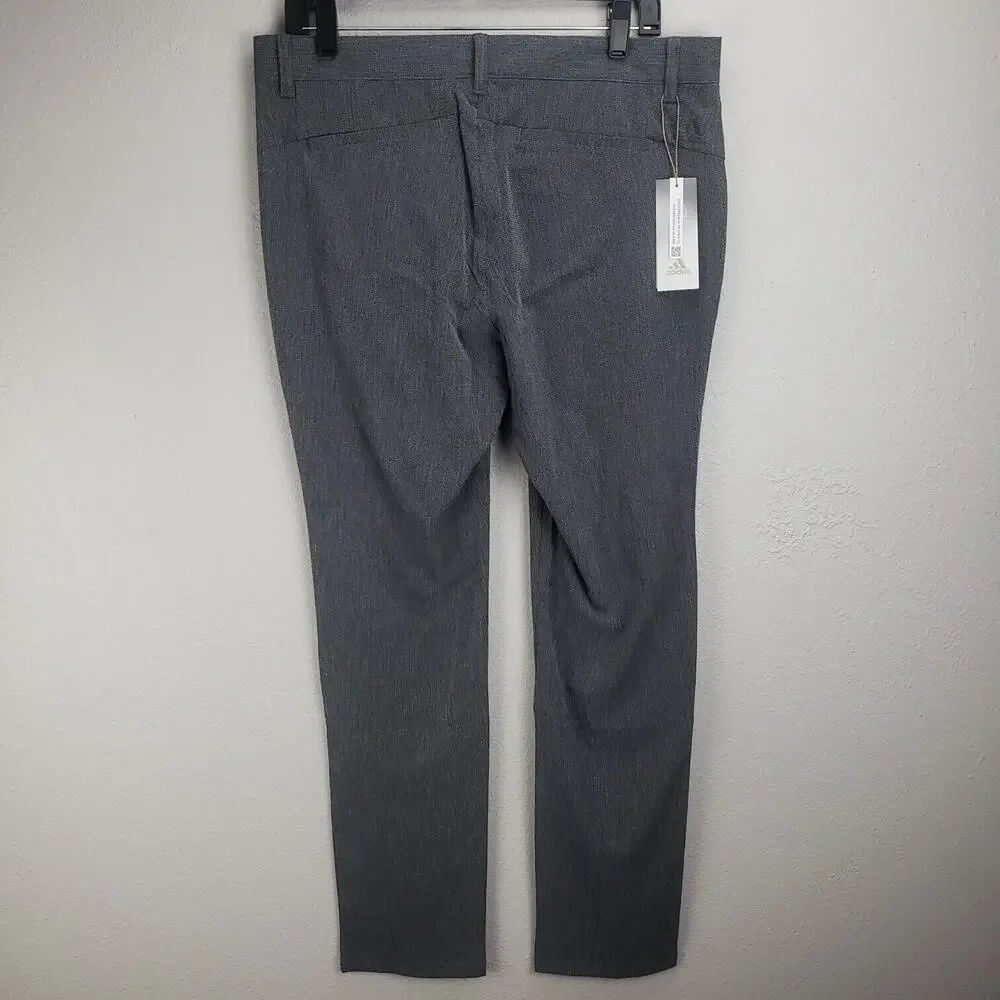 Adidas Mens Crosshatch Black Golf‎ Pants 32X32 Activewear Sportswear Outdoors